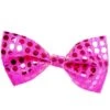 Pink Sequin Bow Tie