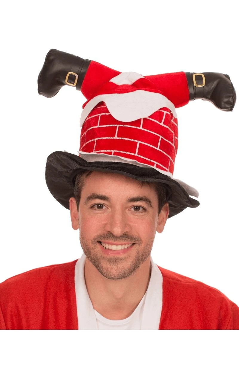 Smiffys Adult Santa Stuck In Chimney Hat 1 Smiffys Adult Santa Stuck In Chimney Hat
