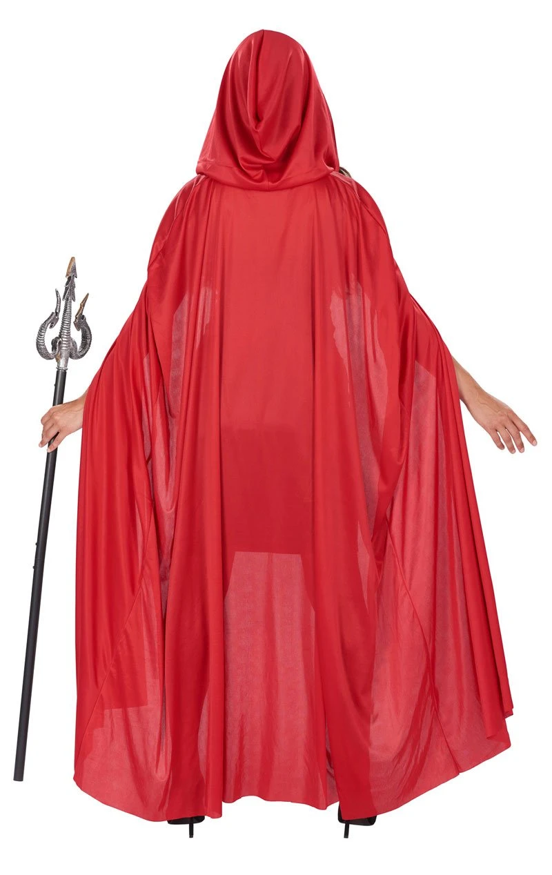 GENERIC Unisex Red Hooded Cape 4 GENERIC Unisex Red Hooded Cape - Image 4