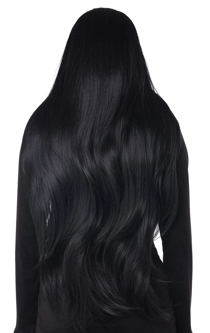 GENERIC Womens Black Extra Long Cosplay Wig 2 GENERIC Womens Black Extra Long Cosplay Wig - Image 2