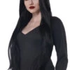 GENERIC Womens Black Extra Long Cosplay Wig