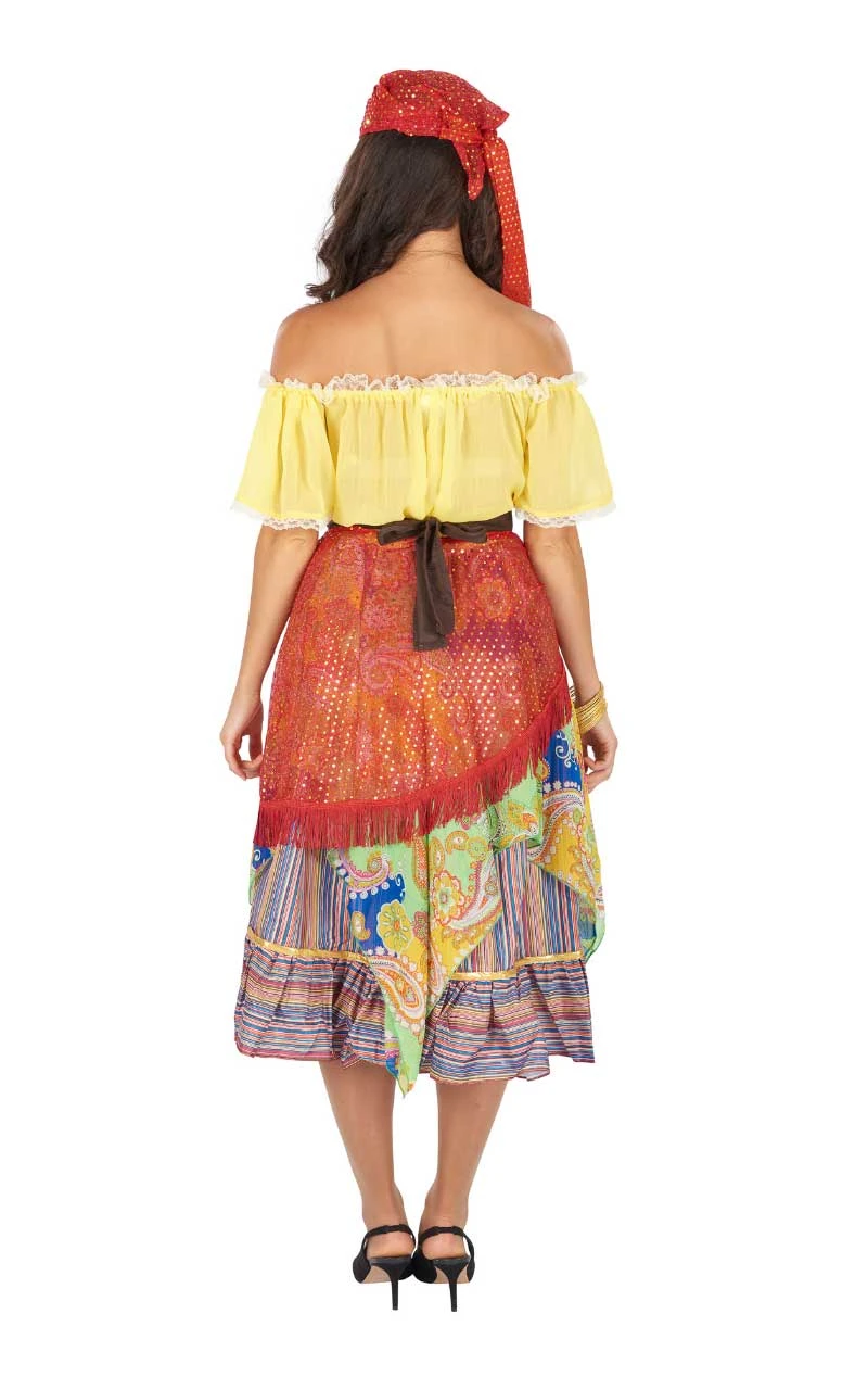 Womens Deluxe Fortune Teller Costume 3 Womens Deluxe Fortune Teller Costume - Image 3