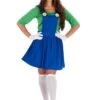 GENERIC Womens Green Italian Plumber Dress -Smiffys Sale Store womens green italian plumber dress 391539