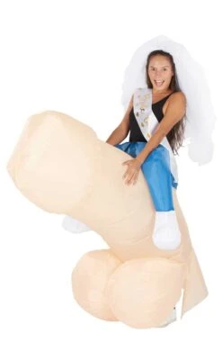 Womens Hen Party Ride On Penis Costume