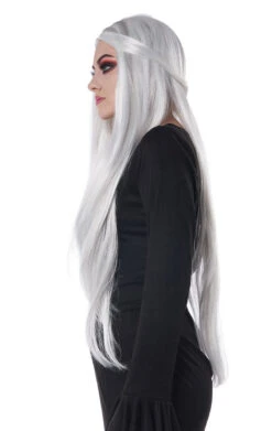 GENERIC Womens White Extra Long Cosplay Wig -Smiffys Sale Store womens white extra long cosplay wig 462690